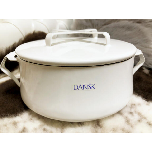 送料無料人気 DANSK 18cm●ホワイト●○の通販 by grace*'s shop|ダンスクならラクマ - ●○廃盤色○●ダンスク●DANSK●コベンスタイル両手鍋 格安好評