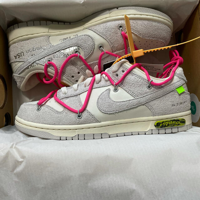 靴/シューズオフホワイト × ナイキ ダンク ロー 1 off white dunk