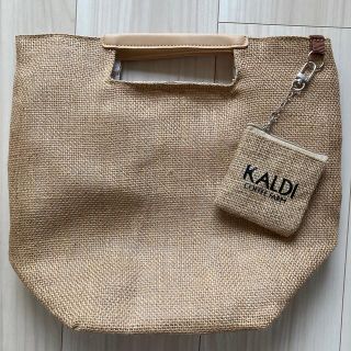 カルディ(KALDI)のカルディ　ジュートバッグ(かごバッグ/ストローバッグ)