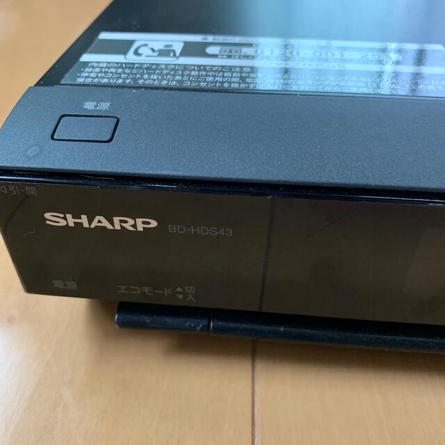 SHARP(シャープ)のSHARP BD-HDS43 ブルーレイディスクレコーダー スマホ/家電/カメラのテレビ/映像機器(ブルーレイレコーダー)の商品写真