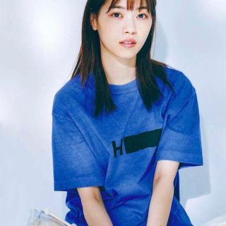 ビューティアンドユースユナイテッドアローズ(BEAUTY&YOUTH UNITED ARROWS)の西野七瀬着用H beauty＆youthロゴTシャツ(Tシャツ/カットソー(半袖/袖なし))