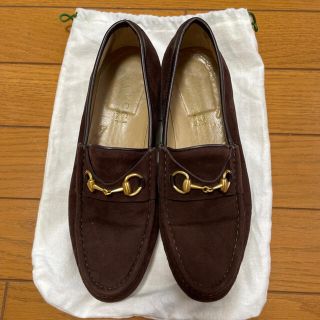 グッチ(Gucci)のGUCCIグッチ　ローファー　ブラウンバックスキン(ローファー/革靴)