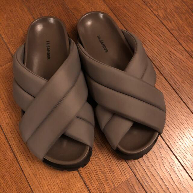 Jil sander ジルサンダー サンダル 41 グレー  JI32501A