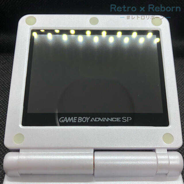 ゲームボーイアドバンス(ゲームボーイアドバンス)のゲームボーイアドバンス SP GBA 本体 IPS V3 バックライト 304 エンタメ/ホビーのゲームソフト/ゲーム機本体(携帯用ゲーム機本体)の商品写真