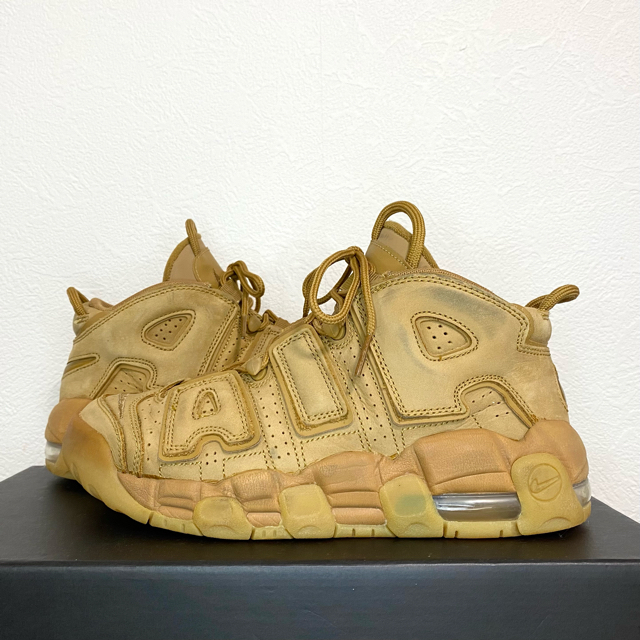 美品!希少 ナイキ MORE UPTEMPO モアテン ガムライトブラウン 24