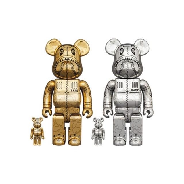 BE@RBRICK SORAYAMA × BAPE(R) CAMO SHARK