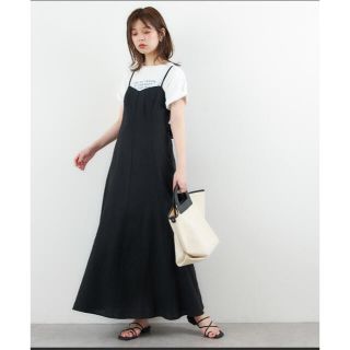 ナチュラルクチュール(natural couture)の‼️限定価格‼️リネン混バックリボン大人ワンピース　ナチュラルクチュール(ロングワンピース/マキシワンピース)