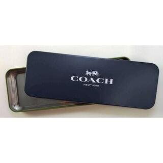 コーチ(COACH)のcoach コーチ　筆箱　缶ケース　レア品　ノベルティ　ブランド　未使用品(小物入れ)