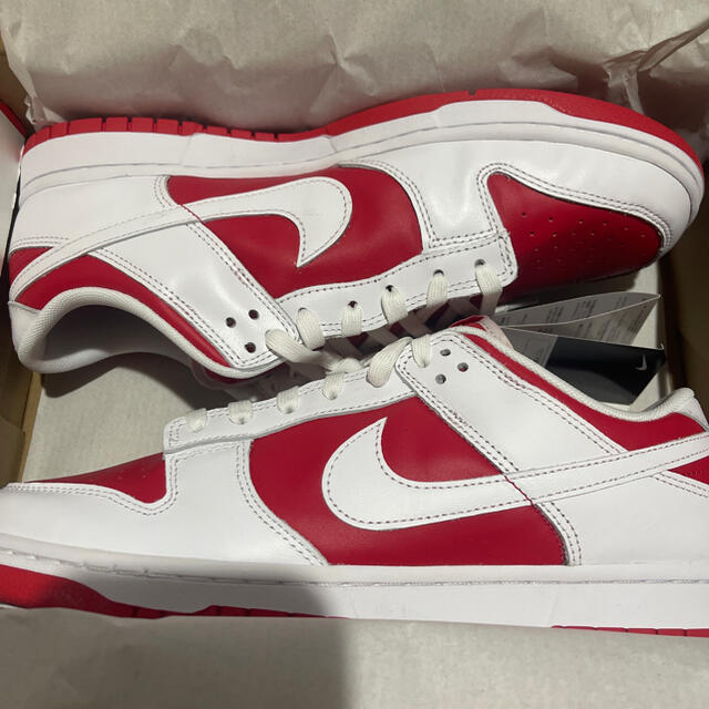 NIKE DUNK LOW  CHAMPIONSHIP RED 30cm新品