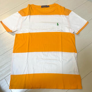 ポロラルフローレン(POLO RALPH LAUREN)のPOLO ポロ　ラルフローレン Tシャツ　ボーダーTシャツ　オレンジ(Tシャツ/カットソー(半袖/袖なし))