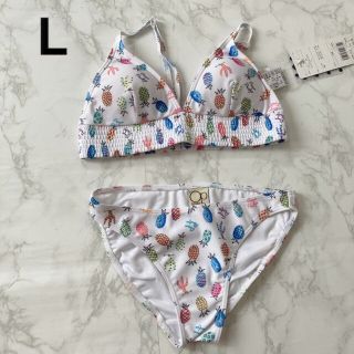 オーシャンパシフィック(OCEAN PACIFIC)のパイナップル柄 ビキニ ブラ＆ショーツ 2点セット  L 水着 (水着)