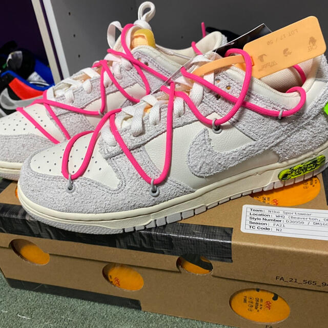定番 ナイキ NIKE - OFF-WHITE ダンク ロー off-white スニーカー