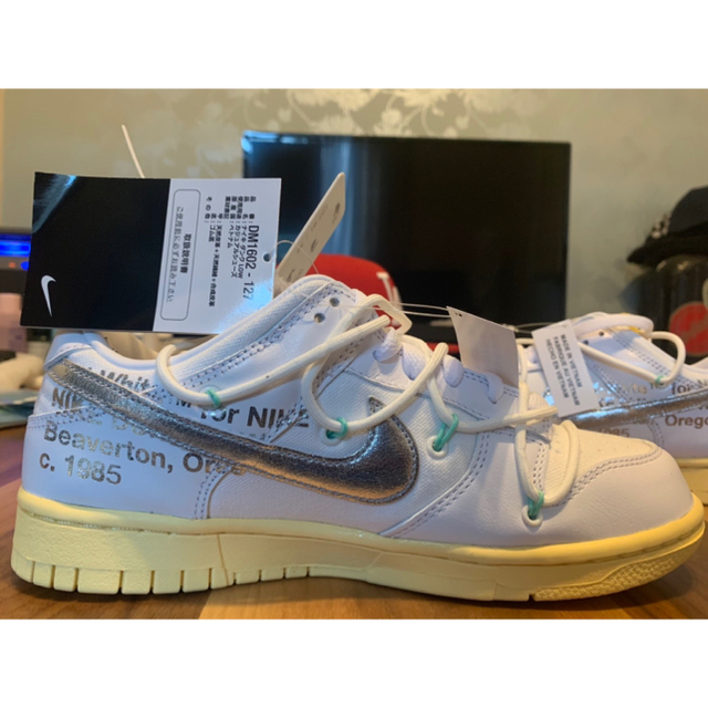 NIKE(ナイキ)のNIKE off white dunk low 1 of 50 ホワイト1 メンズの靴/シューズ(スニーカー)の商品写真