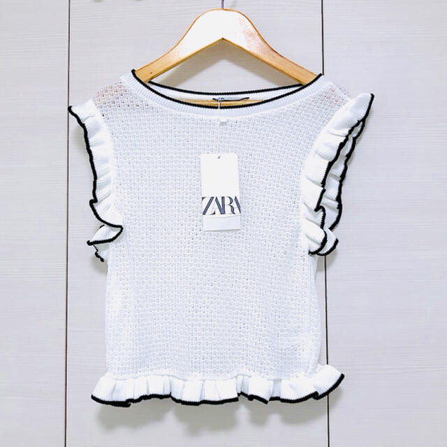 ZARA(ザラ)のZARA♡ジャガードＴシャツ レディースのトップス(Tシャツ(半袖/袖なし))の商品写真