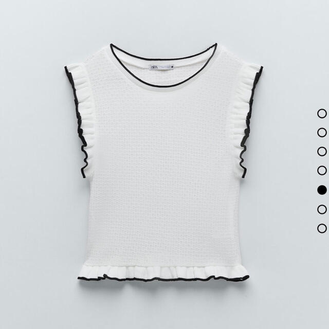 ZARA(ザラ)のZARA♡ジャガードＴシャツ レディースのトップス(Tシャツ(半袖/袖なし))の商品写真