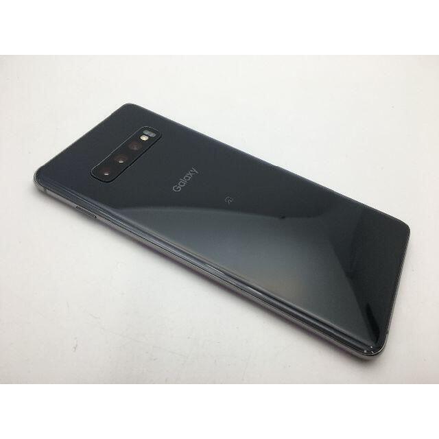 SAMSUNG(サムスン)の579SIMフリー au Galaxy S10+ SCV42 ブラック上美品◆ スマホ/家電/カメラのスマートフォン/携帯電話(スマートフォン本体)の商品写真