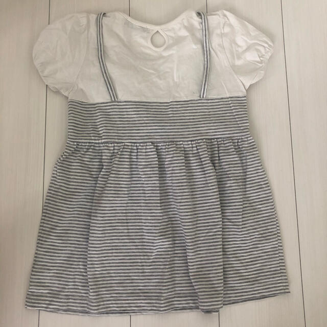 しまむら(シマムラ)のサイズ140 半袖チュニック キッズ/ベビー/マタニティのキッズ服女の子用(90cm~)(Tシャツ/カットソー)の商品写真