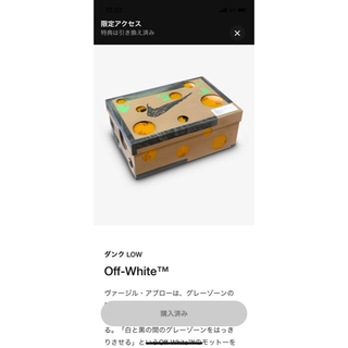 ナイキ(NIKE)のOFF-WHITE × NIKE DUNK LOW 1 OF 50 "17"(スニーカー)