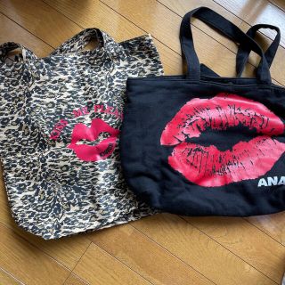 アナップ(ANAP)のくちびる柄トート2点セット(トートバッグ)