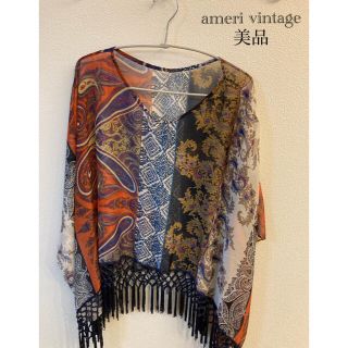 アメリヴィンテージ(Ameri VINTAGE)のameri vintage PATTERN ETHNIC PONCHO(チュニック)