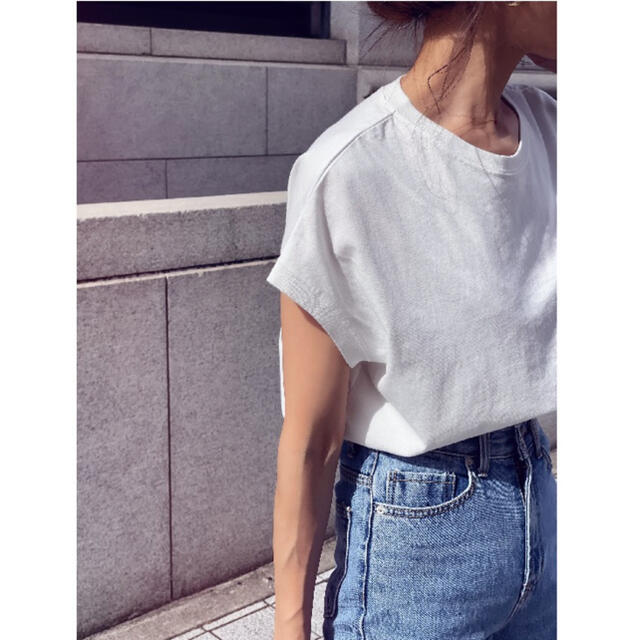 IENA(イエナ)のulu ウル☆　French sleeve tops  新品タグ付き レディースのトップス(カットソー(半袖/袖なし))の商品写真