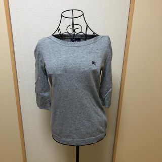 バーバリーブルーレーベル(BURBERRY BLUE LABEL)のバーバリー　ブルーレーベル　グレー　半袖Tシャツ サイズ38(Tシャツ(半袖/袖なし))