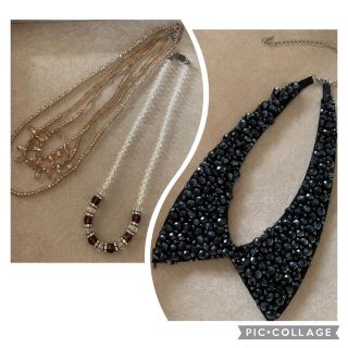 フォーエバートゥエンティーワン(FOREVER 21)の✨ビジュー系アクセサリー✨つけ襟　おまとめ(ネックレス)