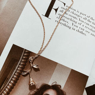 vintage rose necklace(ネックレス)