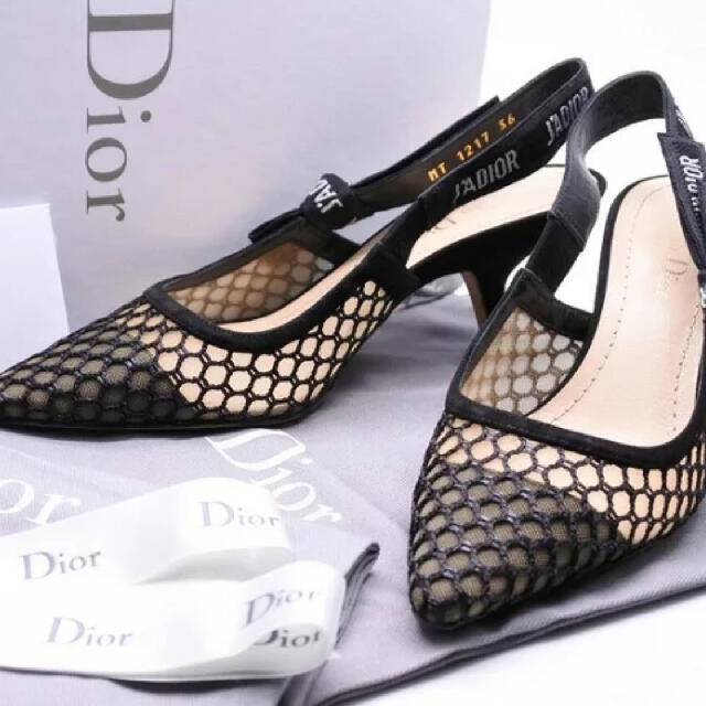 即納!最大半額!】 Dior - ディオール メッシュパンプス ハイヒール+