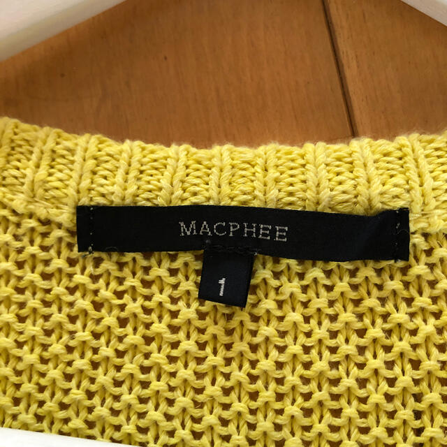 MACPHEE(マカフィー)のトュモローランド　黄色　半袖ニット   レディースのトップス(ニット/セーター)の商品写真