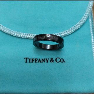 ティファニー(Tiffany & Co.)の値下げティファニー 1837 ブラックチタン ナローリング(リング(指輪))