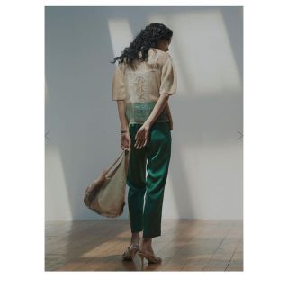 アメリヴィンテージ(Ameri VINTAGE)のアメリ　ヴィンテージ　MEDI BACK SHEER KNIT TOP(ニット/セーター)