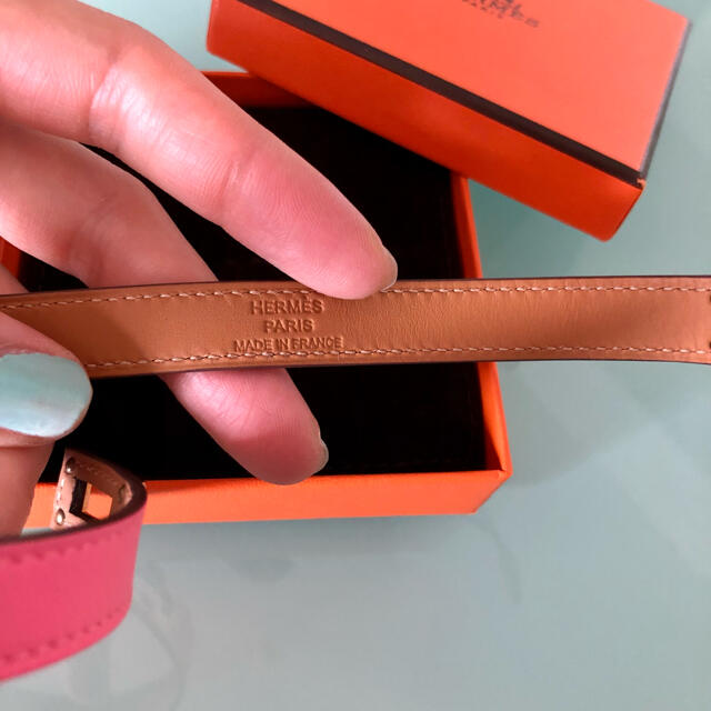 【ほぼ新品】Hermès エルメス ドゥブルトゥール ローズアザレ