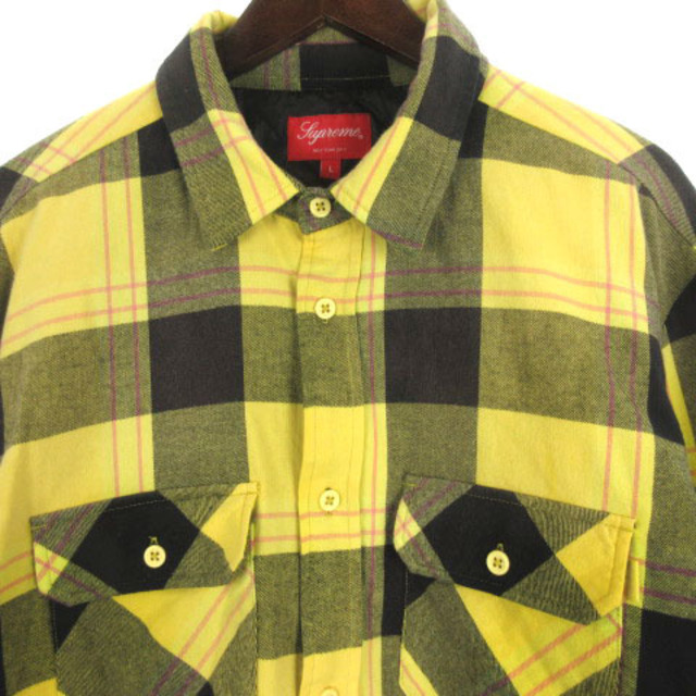 SUPREME 20AW Quilted Flannel Shirt ジャケット