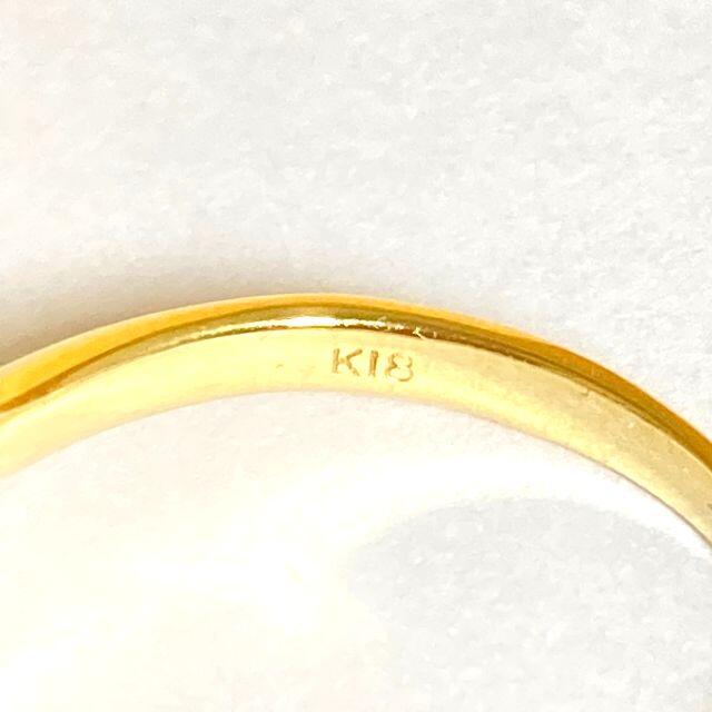K18　サファイア　ダイヤ　指輪