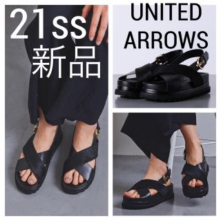 ユナイテッドアローズ(UNITED ARROWS)の21ss 新品未使用◆ユナイテッド アローズ◆CROS HAIR サンダル 36(サンダル)