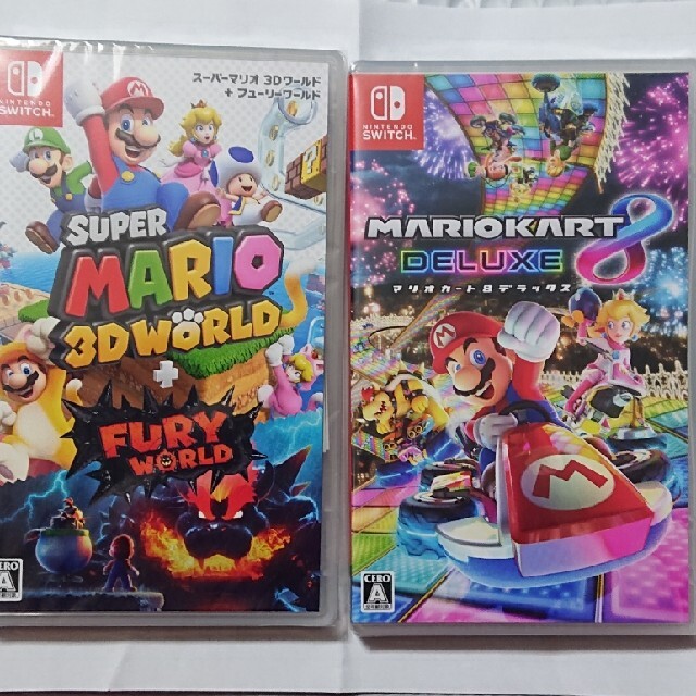 Nintendo Switch - 新品2点セット スーパーマリオ3Dワールド マリオカート8 デラックス