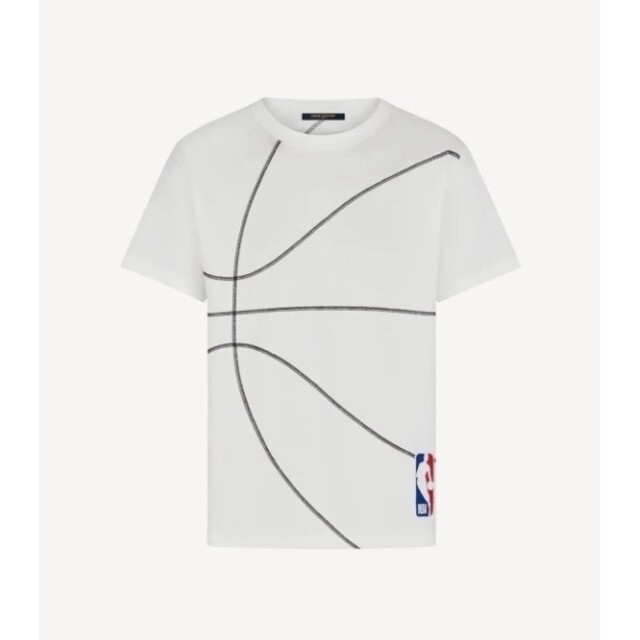 ルイヴィトン LVXNBA エンブロイダリー ディテール Tシャツ