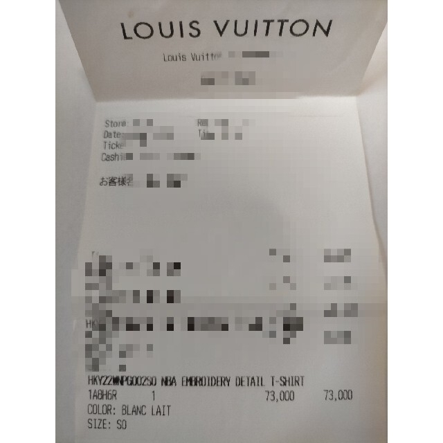 LOUIS VUITTON(ルイヴィトン)のルイヴィトン LVXNBA エンブロイダリー ディテール Tシャツ メンズのトップス(Tシャツ/カットソー(半袖/袖なし))の商品写真