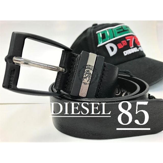 DIESEL - ディーゼル ベルト07B20 サイズ85 ブラック 新品タグ付
