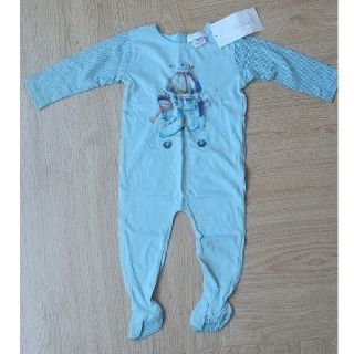 ザラホーム(ZARA HOME)のZARA HOME ロンパース ブルー 78cm 6-12months 未使用(ロンパース)