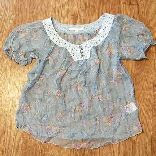 レベッカテイラー(Rebecca Taylor)のシフォンブラウス(本体シルク100％)(シャツ/ブラウス(半袖/袖なし))