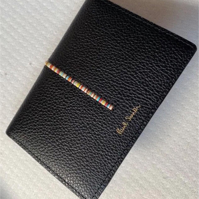 Paul Smith(ポールスミス)の■新品■ポールスミス■マルチストライプパスケース　カードケース名刺入れ　ブラック メンズのファッション小物(名刺入れ/定期入れ)の商品写真