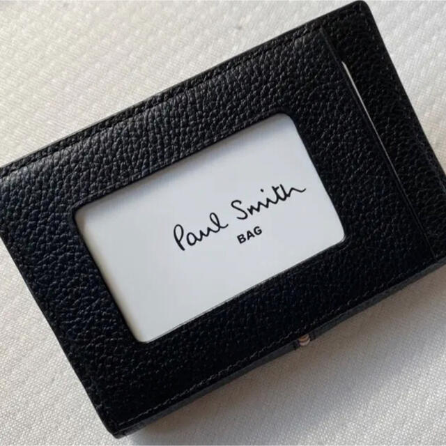 Paul Smith(ポールスミス)の■新品■ポールスミス■マルチストライプパスケース　カードケース名刺入れ　ブラック メンズのファッション小物(名刺入れ/定期入れ)の商品写真