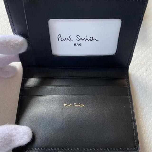 Paul Smith(ポールスミス)の■新品■ポールスミス■マルチストライプパスケース　カードケース名刺入れ　ブラック メンズのファッション小物(名刺入れ/定期入れ)の商品写真