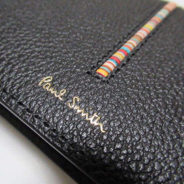 Paul Smith(ポールスミス)の■新品■ポールスミス■マルチストライプパスケース　カードケース名刺入れ　ブラック メンズのファッション小物(名刺入れ/定期入れ)の商品写真