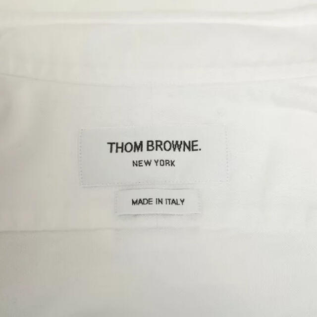 THOM コットンシャツ ホワイトシャツの通販 by marque shop  BROWNE - トムブラウン THOME BROWNE 爆買い通販