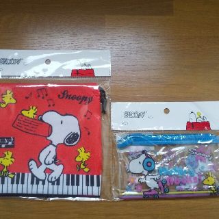 スヌーピー(SNOOPY)のスヌーピー  巾着袋 ☆ クリアーポーチ(キャラクターグッズ)