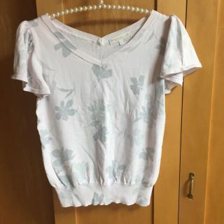 プロポーションボディドレッシング(PROPORTION BODY DRESSING)の【美品】プロポーション　薄手半袖ニット(Tシャツ(半袖/袖なし))