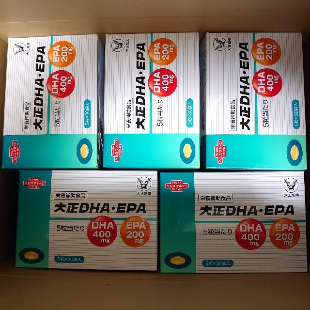 大正製薬 大正DHA・EPA 5粒×30袋 5箱　新品未開封